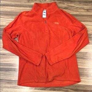 North face orange pullover